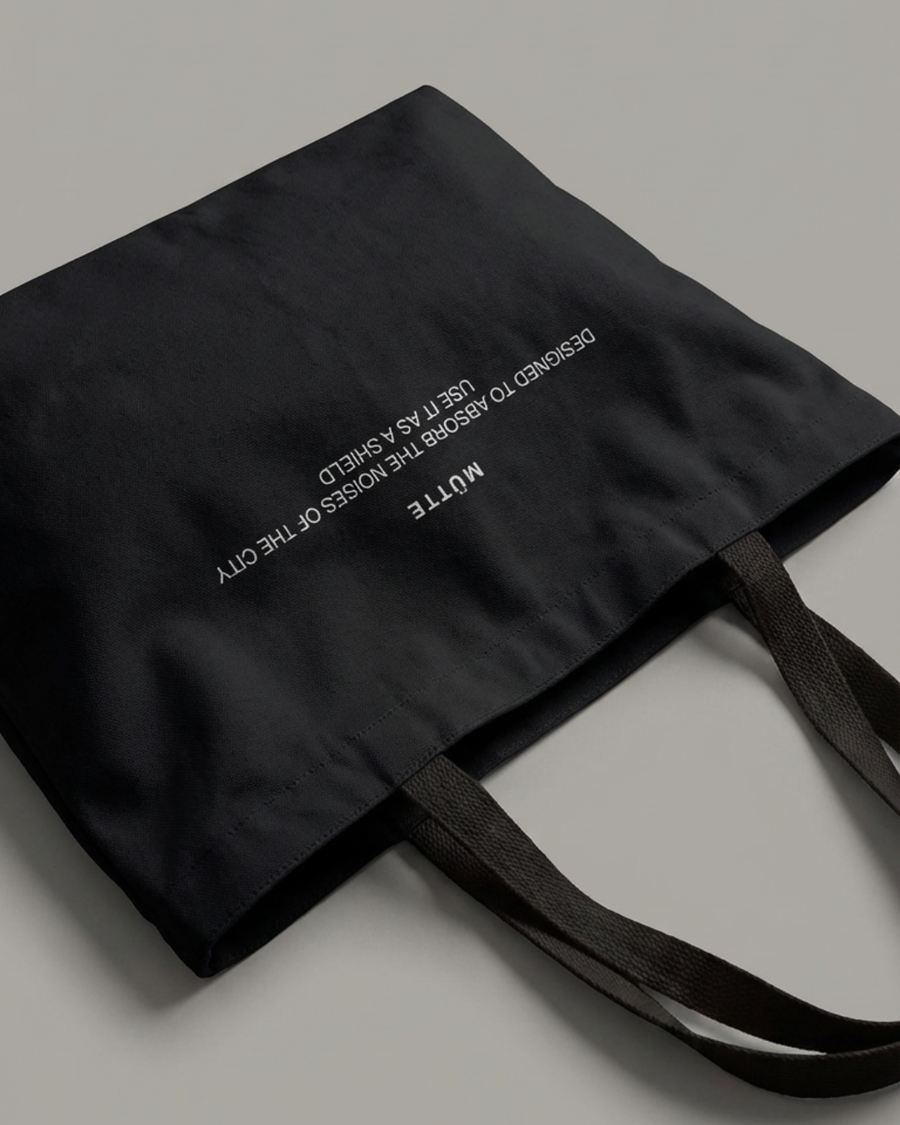 The Archive / W01 - Black - Weekender Tote Bag | Black Canvas Travel Tote